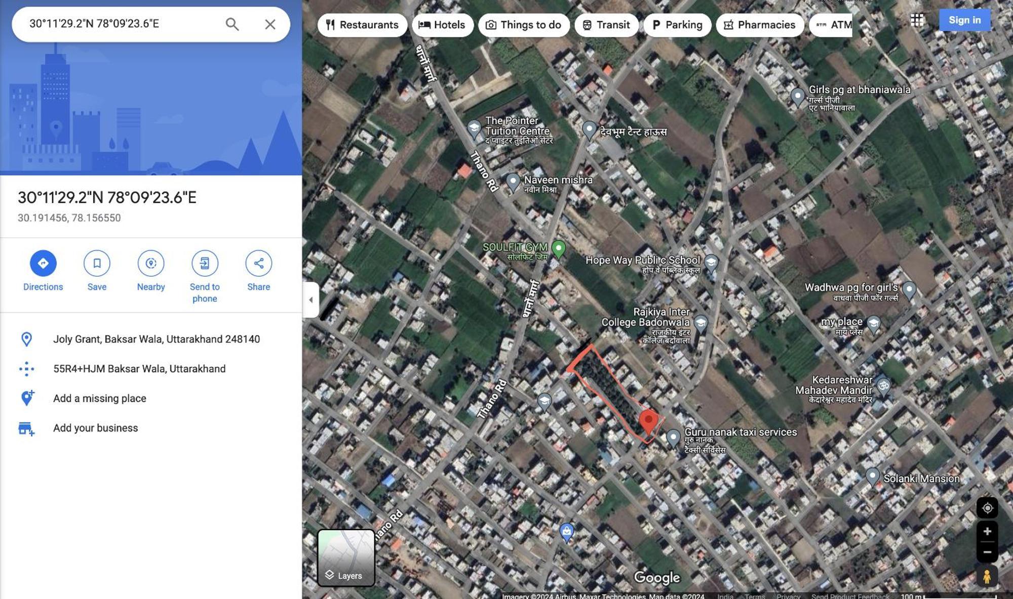 Bagicha - Near Jolly Grant Airport *